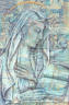  “Madonna”  Grafite e gouache su mosaico di carte -  Ebru 80 x 120 cm  