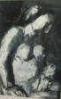 “Nudo di donna”,  Olio e tempera su carta spessa, 45 x 32 cm